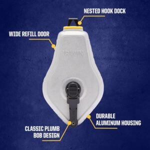 IRWIN Tools STRAIT-LINE Chalk Line, Classic Reel, Blue, 100ft (IWHT48441BC) - Image 4