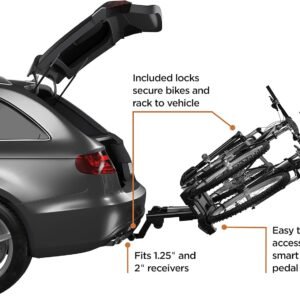 Thule EasyFold XT 2 Hitch Bike Rack , Black - Image 4