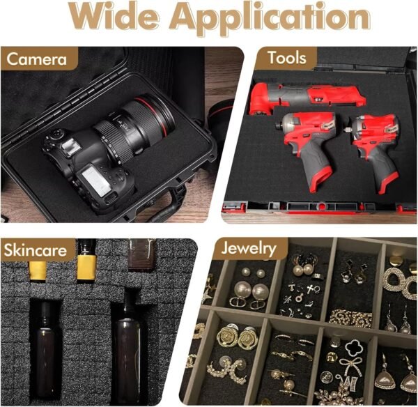 6Pcs Pick and Pluck Foam Large Size Apart Foam Insert Pre-Cubed Pick Padding Polyethylene Sheets for Crafts Toolboxes Storage Drawer 15.74 * 11.82 IN 8 81WrFUDzMdL. AC SL1500