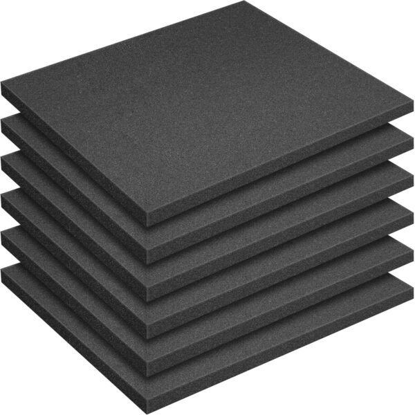 DECOHS 6 PCS Polyurethane Foam Sheet-16x12x1 Inch Cuttable Foam Inserts for Cases-Packing Foam Pads for Toolbox Camera Storage and Crafts 2 81XVvKJ4Z5L. AC SL1500