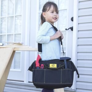 Educational Toys Building Toys - Plastic Tools - Kid Toys STEM Toys for Boys and Girls - Real Tool Bag Construction Toys Arts and Crafts Foam Wood Pretend Play Creative Toys Kids Tool Set - Image 5