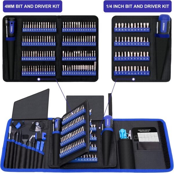 STREBITO Precision Screwdriver Set 191-Piece Multi-Bit Screwdriver 1/4 Inch Nut Driver Home Improvement Tool Electronic Repair Kit for Computer, iPhone, Laptop, PC, Cell Phone, PS4, Xbox, Nintendo 6 81YzMK0BNwL. AC SL1500