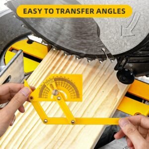 2 Pcs Protractor Angle Finders, Adjustable Protractors 0°-180° with Locking Nut(for Exterior, Interior, Bevel Angles), Portable Angle Measurement Tools for Carpenters & Woodworking Hobbyists & DIYer 14 2 Pcs Protractor Angle Finders, Adjustable Protractors 0°-180° with Locking Nut(for Exterior, Interior, Bevel Angles), Portable Angle Measurement Tools for Carpenters & Woodworking Hobbyists & DIYer - Image 6