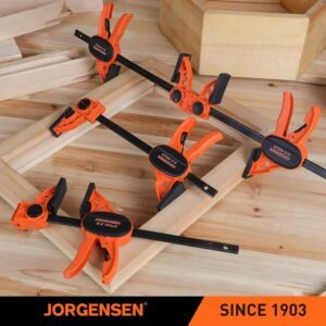 Jorgensen 6" Bar clamps for woodworking - 4-Pack, One-Hand Light Duty E-Z Hold Spreader Clamp, 150 lbs Capacity, Versatile and Easy-to-Use Design - Image 10