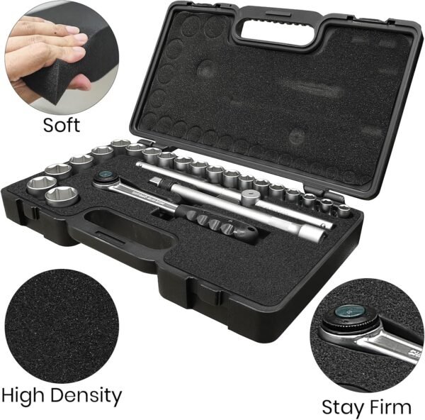 6 Pcs 16 x 12 x 1.5 Inches Polyurethane Foam - Packing Foam Inserts for Cases Black Craft Foam Sheets for Packing Padding 1.5 Inch Thick for Camera Toolbox Storage 4 81ai8f3TWjL. AC SL1500