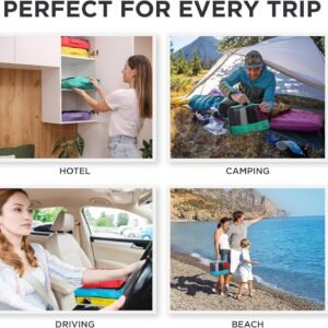 Large Packing Cubes for Travel - 5pc Packing Cubes for Suitcases - Lightweight Luggage Organizer Bags - Image 5