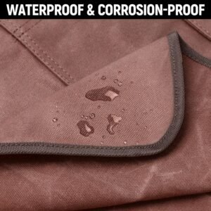 Woodworking Apron for Men, Shop Apron 20 oz Canvas Work Apron with 9 Tool Pockets, Heavy Duty Wood Working Workshop Bib Apron for Carpenter Woodworker Blacksmith, Men Gift, Adjustable to S- 3XL, Brown 12 Woodworking Apron for Men, Shop Apron 20 oz Canvas Work Apron with 9 Tool Pockets, Heavy Duty Wood Working Workshop Bib Apron for Carpenter Woodworker Blacksmith, Men Gift, Adjustable to S- 3XL, Brown - Image 4