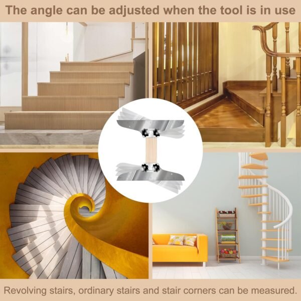 Stair Tread Template Tool, NAACOO Stair Measuring Tool, Tread Jig Set - with Level & Tape Measure & Carpenter Pencil, Suitable for Risers and Partitions. 6 81ha28fRFfL. AC SL1500