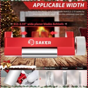 Saker Honing Guide with Whetstone - Red Off-Center Upgraded Honing Tool and Diamond Sharpening Stone Set Kit for Knife, Short Chisels and Planes, Fine/Coarse Plate, 400/1000/Grit… 16 Saker Honing Guide with Whetstone - Red Off-Center Upgraded Honing Tool and Diamond Sharpening Stone Set Kit for Knife, Short Chisels and Planes, Fine/Coarse Plate, 400/1000/Grit… - Image 6