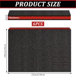 6 Pack Tool Box Foam Inserts for Cases, 22x18x1 Inch Tool Box Liner Polyethylene Tool Foams Sheets, Toolbox Kaizen Organizer and Storage Tool Shadow (6 Pcs Foam, Red & Black) 12 6 Pack Tool Box Foam Inserts for Cases, 22x18x1 Inch Tool Box Liner Polyethylene Tool Foams Sheets, Toolbox Kaizen Organizer and Storage Tool Shadow (6 Pcs Foam, Red & Black) - Image 4