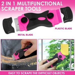 33Pcs Pink Staple Gun Tool Set, 3 in 1 Upholstery Staple Gun for Wood Heavy Duty and 900 Staples, Perfect for DIY Decoration, Crafts, Carpentry, Arts, Pink Tool Kit for Women 19 33Pcs Pink Staple Gun Tool Set, 3 in 1 Upholstery Staple Gun for Wood Heavy Duty and 900 Staples, Perfect for DIY Decoration, Crafts, Carpentry, Arts, Pink Tool Kit for Women - Image 9