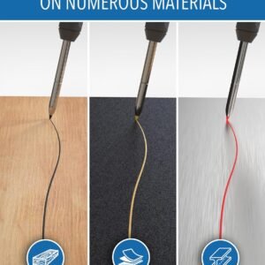 Carpenter Pencil Set with Sharpener & 7 Refills – Deep Hole Marker Mechanical Pencil for Wood, Metal & Plastic – Durable Woodworking Marking Tool - Image 5