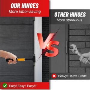 Door Hinge Adjustment Tool for Residential and Commercial, Upgraded 5 in 1 Hinge Gap Adjusting Wrench for Door Quick and Efficient Solutions, User-Friendly Adjustments, Durable Heavy-Duty Construction - Image 4