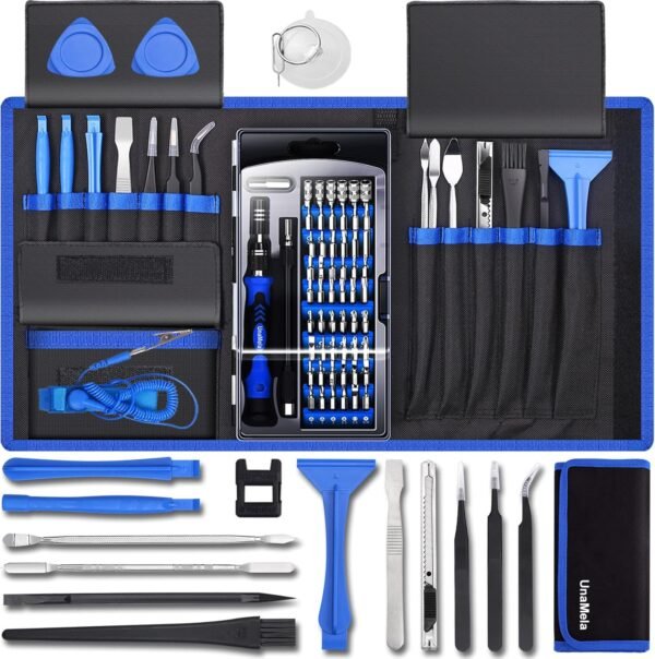 80 IN 1 Professional Computer Repair Tool Kit, Precision Screwdriver Set with 56 Bits, Magnetic Screwdriver Set for Laptop, PC, MacBook, Tablet, iPhone, PS4, Electronics, Gamer Tech Gifts for Men 2 81vCPnQtyCL. AC SL1500