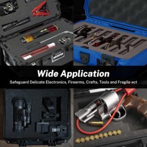 Polyurethane Foam Padding, 16 x 12 x 3 Inch Black Perforated Pick and Pluck Foam Sheets for Tool Box, Camera, Crafts and Storage 15 Polyurethane Foam Padding, 16 x 12 x 3 Inch Black Perforated Pick and Pluck Foam Sheets for Tool Box, Camera, Crafts and Storage - Image 7