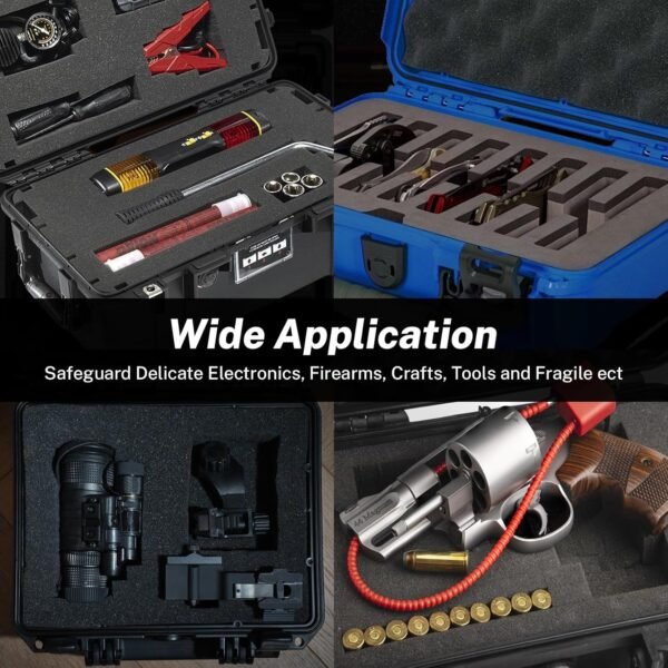 Polyurethane Foam Padding, 16 x 12 x 3 Inch Black Perforated Pick and Pluck Foam Sheets for Tool Box, Camera, Crafts and Storage 7 81vkYGdoRcL. AC SL1500