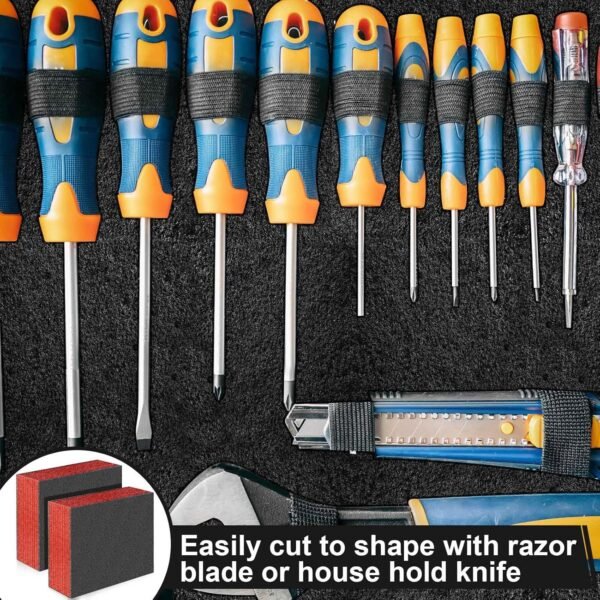 Frienda 2 Pcs Polyethylene Foam Sheet Polyethylene Insert Cuttable Packing Block Foam Padding for Toolbox Storage and Crafts (12" X 10" X 3.15,Red and Black) 7 81x1K8b6ccL. AC SL1500