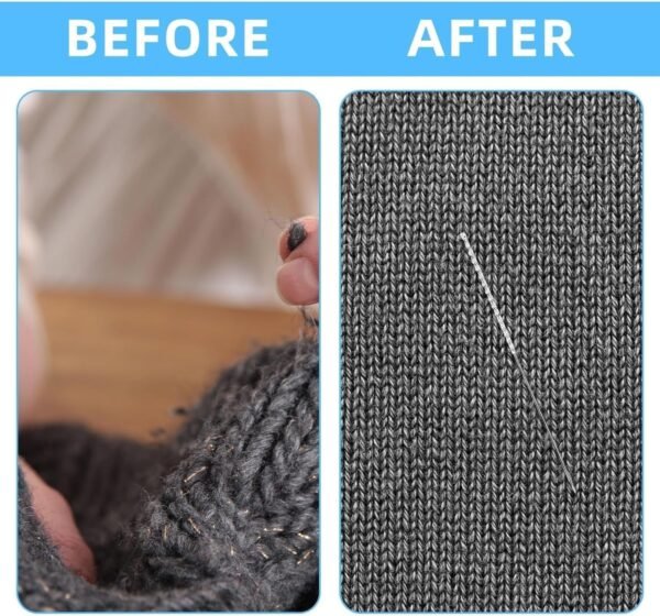 15PCS Snag-Nab-It-Tool, Sliver 2-1/2" Snag-Needle & Snag-Repair-Tool for Leather, Knit Picker Snag Fixer Clothing Needle Tool for Stitching/Cloth/Clothing Nab-Knits & Wovens 5 81y2Ct1E9iL. AC SL1500