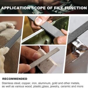 17PCS File Set with Tool Bag, Includes 4PCS Large Metal File, 12PCS Needle File and Wire Brush,Work for Metal, Wood and More - Image 5