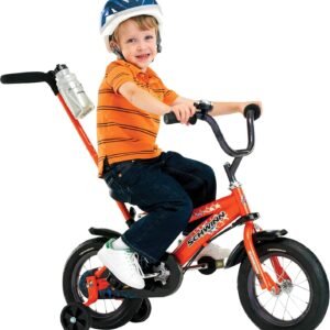 Schwinn Petunia and Grit Bike, 12 Inch Bike for Kids Ages 2-4, Orange, Teal, Pink or Blue, Steerable Beginner Bicycle with Training Wheels, Parent Push Handle, Rear Coaster Brake, Adjustable Seat - Image 11