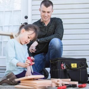 Educational Toys Building Toys - Plastic Tools - Kid Toys STEM Toys for Boys and Girls - Real Tool Bag Construction Toys Arts and Crafts Foam Wood Pretend Play Creative Toys Kids Tool Set - Image 7