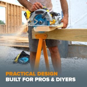 BORA Jobhorse Saw Horses 2 Pack of Leg Brackets (Builds 1 Saw Horse) - 1000 lb Capacity Heavy Duty Steel Saw Horse Brackets 2x4 - Stable on Any Terrain for Quick Setup Woodworking & DIY Tools PM-3310 - Image 8