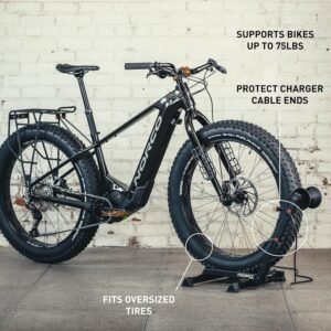 FEEDBACK SPORTS | Rakk 2.0 E-Bike Storage Rack | Freestanding Floor Electric Bike Stand | with Magnetic Cord Organizer - Image 6