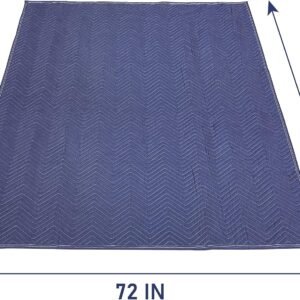 Olympia Tools 4-Pack Heavy Duty Padded Moving Blanket, 72 x 80 in, Packing Blankets for Moving 10 Olympia Tools 4-Pack Heavy Duty Padded Moving Blanket, 72 x 80 in, Packing Blankets for Moving - Image 3