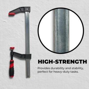 F-Style Bar Clamp - Home Improvement Hand Tool Set - Adjustable Clamps for Woodworking & More - 12" HD 2 Pack - Image 8