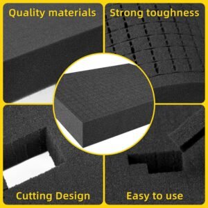 DECOHS 4 PCS Pick Apart Foam Insert- 2 Size Pick and Pluck Foam- Pluck Pre Cube Sheet Foams with Bottom Use for Board Game Box Cases Storage Drawer (Length 12 Inch) 11 DECOHS 4 PCS Pick Apart Foam Insert- 2 Size Pick and Pluck Foam- Pluck Pre Cube Sheet Foams with Bottom Use for Board Game Box Cases Storage Drawer (Length 12 Inch) - Image 4