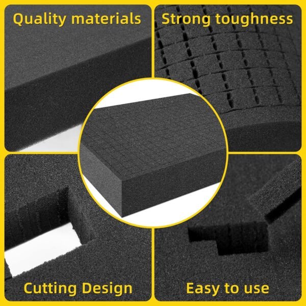 DECOHS 4 PCS Pick Apart Foam Insert- 2 Size Pick and Pluck Foam- Pluck Pre Cube Sheet Foams with Bottom Use for Board Game Box Cases Storage Drawer (Length 12 Inch) 4 91kmg8oAOuL. AC SL1500