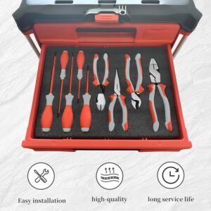 Tool Box Foam 4 Pcs 18 x 12 x 2 Inch＆18 x 12 x 1 Inch，Shadow Foam Inserts for Cases，Polyethylene Storage Sheets for Toolbox - Image 5