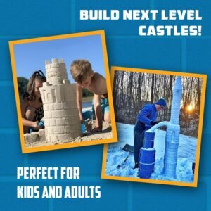 Create A Castle Sandcastle Building Tools Set as Seen on Shark Tank - Castle Tower Window Cutter, Multi Tool, Brick Maker - Use with Outdoor Beach Sand, Snow, or Sandbox, 3 Pack - Image 8