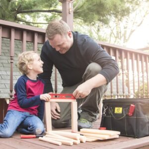 Educational Toys Building Toys - Plastic Tools - Kid Toys STEM Toys for Boys and Girls - Real Tool Bag Construction Toys Arts and Crafts Foam Wood Pretend Play Creative Toys Kids Tool Set - Image 3