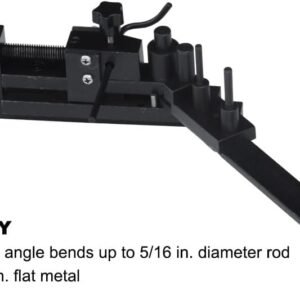 KAKA INDUSTRIAL Mini Universal Bender MUB-1 | Hardened Steel Wire and Flat Metal Bender | 5/16 inch Rod, 1x1/8 inch Flat 17 KAKA INDUSTRIAL Mini Universal Bender MUB-1 | Hardened Steel Wire and Flat Metal Bender | 5/16 inch Rod, 1x1/8 inch Flat - Image 8