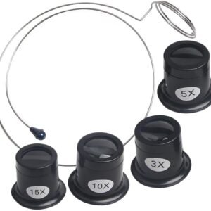 Jewelers Portable Monocular Magnifier Magnifying Glass Eye Loop Magnifier Lens Watch Jewelry Experimental Repair Tool for Textile Optical Circuit Coins 12 Jewelers Portable Monocular Magnifier Magnifying Glass Eye Loop Magnifier Lens Watch Jewelry Experimental Repair Tool for Textile Optical Circuit Coins - Image 2