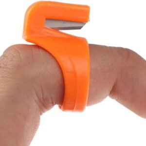 15 Pieces Finger Knife Ring Plastic Quilting Thread Cutter Thimble Sewing Accessories Handcraft DIY Tool with Blade for Cutting Yarn, Fishing Line, Weaving, Mixed Color - Image 8