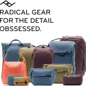 Peak Design Packing Cube, Charcoal, Weatherproof Luggage Cube with Dual Compartment Organization, Expansion and Compression, Zipper Opening, Travel Organizer for Men and Women, Size M - Image 8