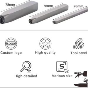 Custom Metal Stamp for Pottery - Hand Made Signature Design Metal Stamp, Stamping Tools for Clay, Steel & Jewelry, Gifts for Potters - Image 7
