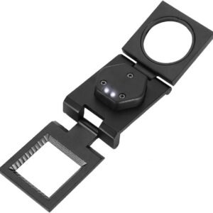 30X Magnifying Glass Jewelers Loupe, Pocket Portable Folding Magnifier with LED Light, Zinc Alloy Jewelers Loupe Magnifier for Computer Repairing Textile Optical Jewelry Tool - Image 9