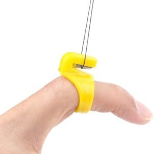 15 Pieces Finger Knife Ring Plastic Quilting Thread Cutter Thimble Sewing Accessories Handcraft DIY Tool with Blade for Cutting Yarn, Fishing Line, Weaving, Mixed Color - Image 5