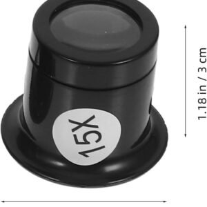 DOITOOL Eye Clip Magnifying Glass Loupe for Watch Repair 1.38 Inch Glass Lens Headband Magnifier with Removable Wire Straps for Jewelry Making Circuit Board Inspection - Image 4