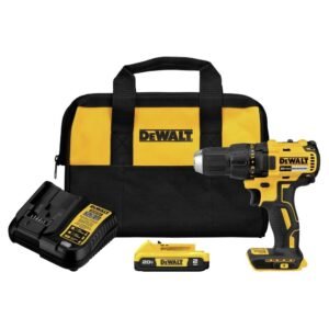 DEWALT 20V MAX Cordless Drill Driver Set, Electric Drill, Brushless 1/2 In 2 Speed, 2.0 Ah Battery and Charger Included, LED Light (DCD777D1) - Image 5