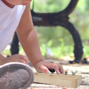 14 Pcs Kids Montessori Screwdriver Board Set, Wooden Screw Driver Activities Tools Montessori Toys for 3 4 5 Year Old, Basic Skills Educational Sensory Learning Toy for Kids Toddlers Preschool - Image 6