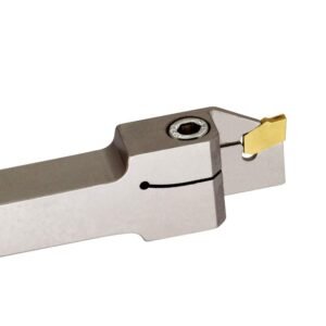 OSCARBIDE 1/2" Shank Nickel Plated Indexable Lathe Grooving Parting Holder Heavy Duty with 10 Pieces GTN-2(QC1402) Carbide Inserts QA08R-20 Right -Hand Cut Off Tool - Image 4