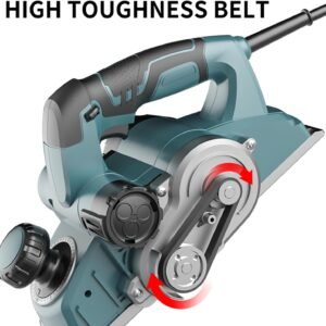 DNTI-7.1AMP electric hand planer for wood Planer depth 4 mm Electric Hand held Planers for Woodworking 3-1/4 Inch corded Planer Wood Chamfer DIY Smooth Finish Carpentry Tool (58219-4MM) - Image 6