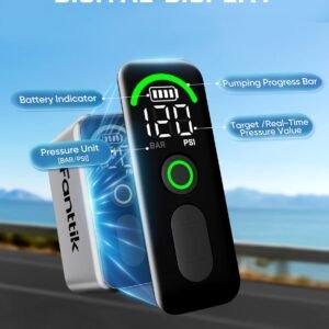 Fanttik X10 Ace Tiny Mini Electric Bike Pump, 120 PSI Compact Air Pump with Presta and Schrader Valve, Fast Inflate Electric Bike Pump Portable for Road Bike 16 Fanttik X10 Ace Tiny Mini Electric Bike Pump, 120 PSI Compact Air Pump with Presta and Schrader Valve, Fast Inflate Electric Bike Pump Portable for Road Bike - Image 6