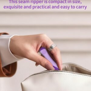 Needle and Thread Seam Ripper, Rippers for Sewing and Thread,Remover Stitch Tool for Hand Sewing, Knitting, Cross Stitching, Embroidery and Thread Removal (Purple) - Image 5