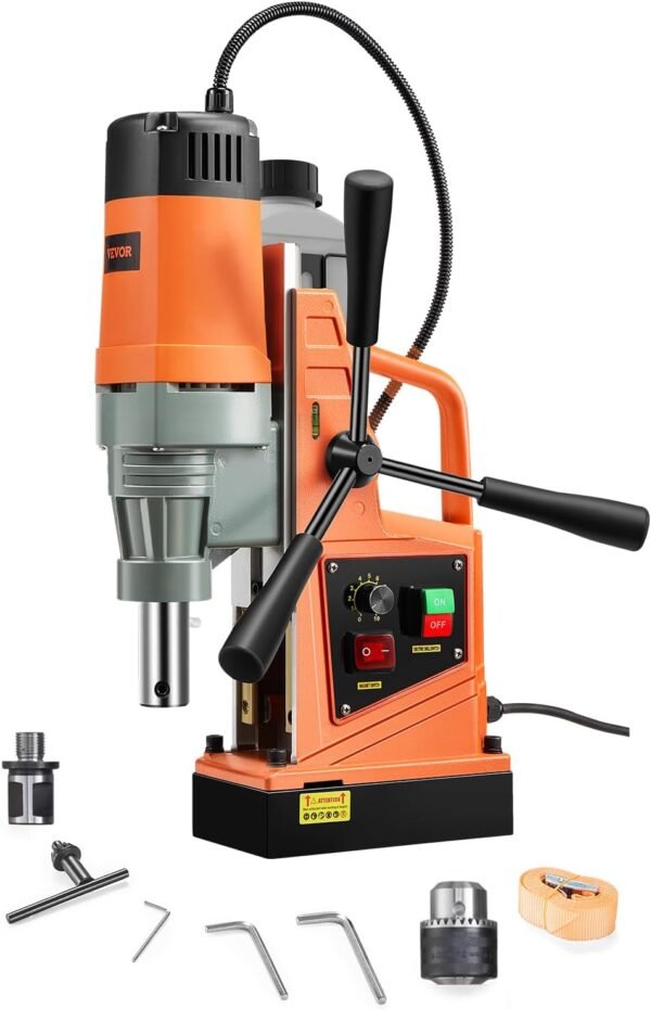 VEVOR Mag Drill Press, 1550W 2" Boring Diameter, 2922lbf Power Magnetic Drill, 500 PRM, 10-Speed, Electric Drilling Machine for Metal Surface, Industrial and Home Improvement 10 613T1pTs5KL. AC SL1500
