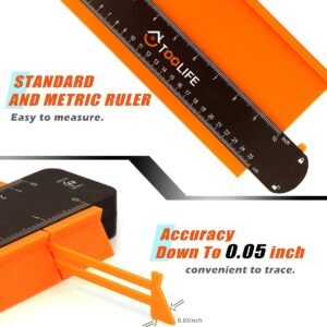 TOOLIFE Contour Gauge,Christmas Gifts for Men Dad Husband,Woodworking Tools for Flooring Carpentry, Stocking Stuffers for Him, Anniversary Birthday ideas, Shape Duplicator Cool Gadgets(10Inch) - Image 8